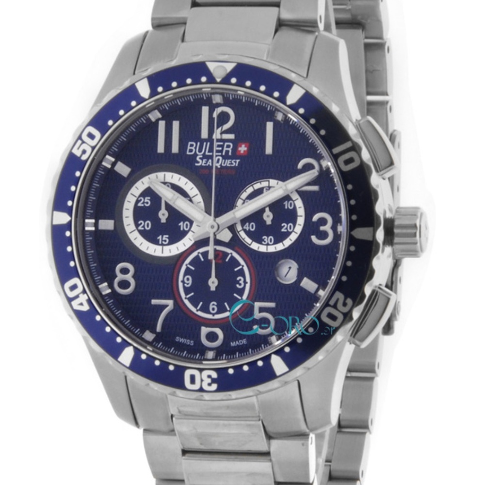 Buler Sea Quest Steel Mens Watch
